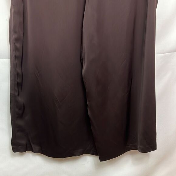 Vince Satin Pleated Cropped wide Leg Pants size 24plus. NWOT - Picture 10 of 14